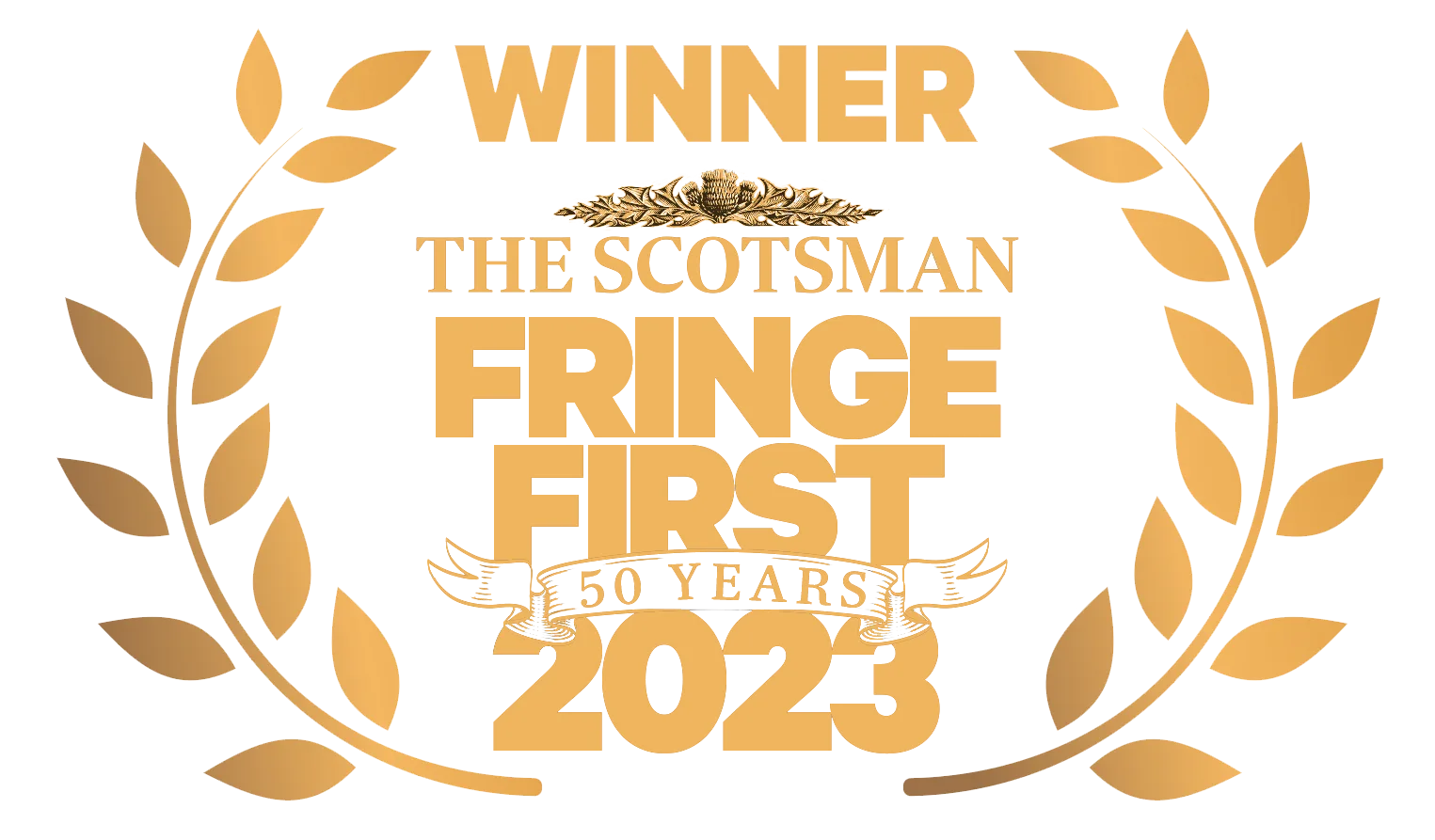 2023 Fringe Firsts Laurelv2_transparent_col Fringe First logo